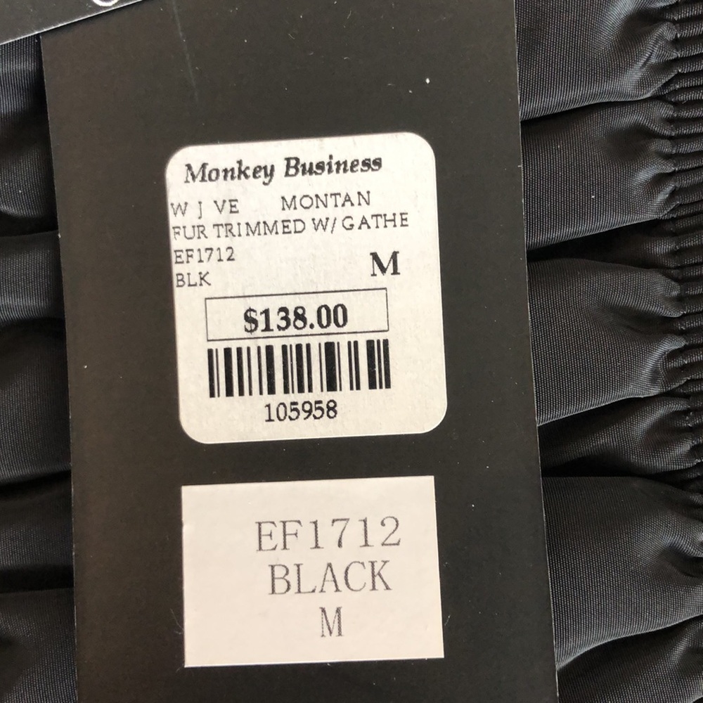 🎉HP🎉NWT Black Reversible Fleece Sherpa Trimmed Vest Sz M - Picture 11 of 12